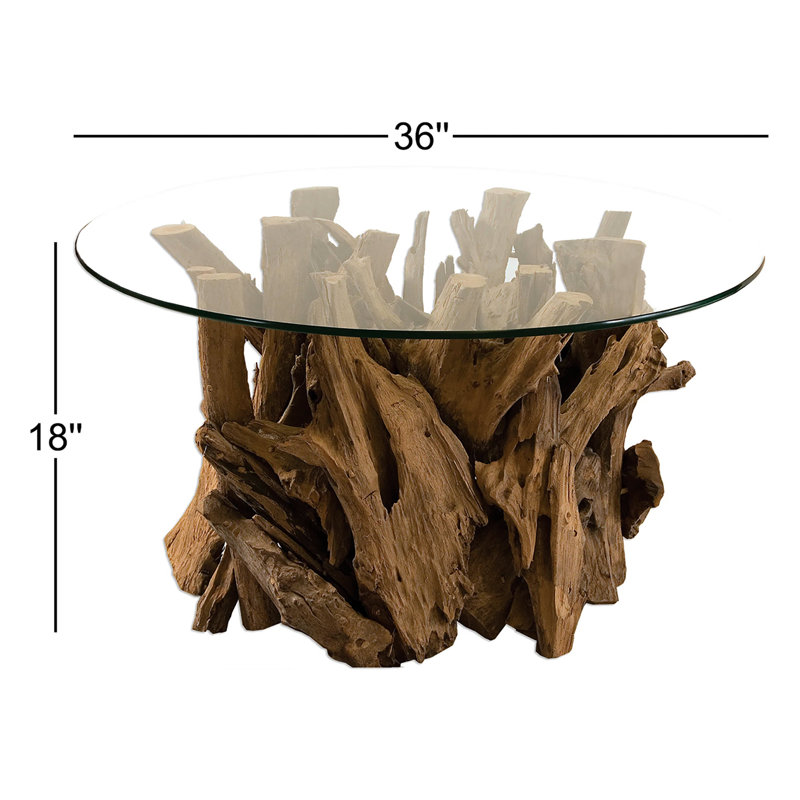 Birch Lane™ Julip Driftwood Abstract Coffee Table & Reviews